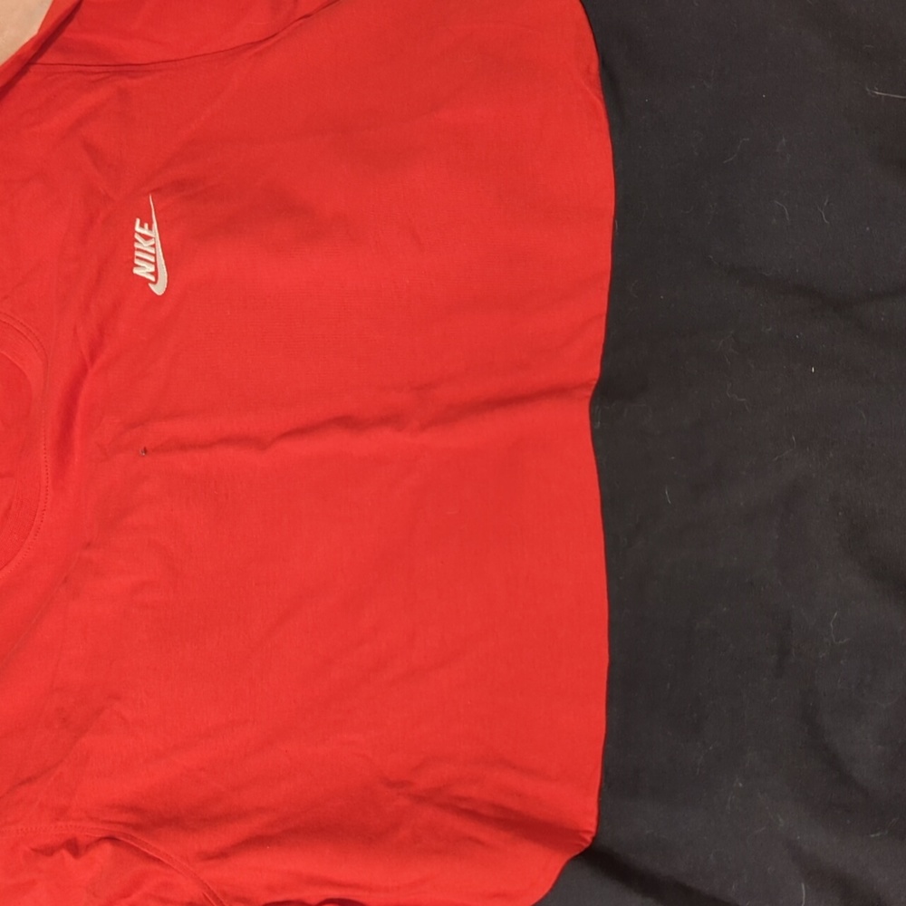 New red and black Nike short set